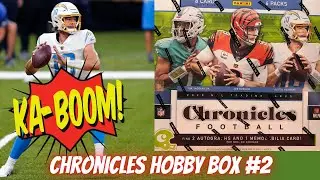 HERBIE HOT BOX! 2020 Chronicles Football Hobby Box. BOOM!  Chuck in the Room!