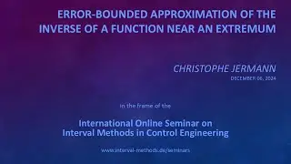 Error-Bounded Approximation of the Inverse of a Function Near an Extremum
