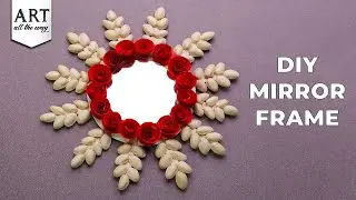 How to Frame a Mirror | DIY Mirror Frame | Mirror Frame | Home Decor | Wall Hanging | @VENTUNOART