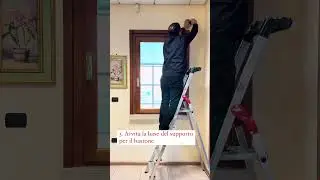 Installazione facile e veloce di un bastone per tende di nostra produzione! #home #arredocasa