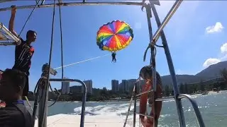 Parasailing in Penang, Malaysia