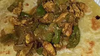 Chicken pakora r sathe chicken masala pur for chicken roll 🤤🤤