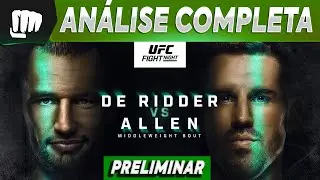 PALPITE PARA LUTAS UFC REINER DE RIDDER vs BRENDAN ALLEN | ESCOLHENDO PALPITES CAMPE&Otilde;ES | PRELIMINAR