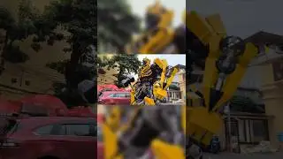 This Wearable Bumblebee Armor is Insanely Detailed #cosplay #robot #shorts