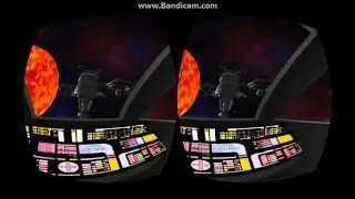 Oculus Rift vrTrek Galaxy X and DS9 fly by