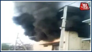 Fire At Godown ; Some Feared Trapped
