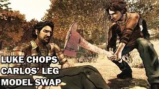 TWD - Luke Chops Carlos' Leg [Model Swap]