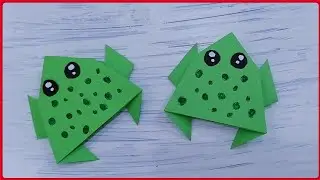 How To Make Paper Moving Frog | Easy Origami Frog | Paper Toys