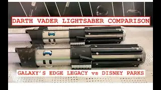 Darth Vader Lightsaber comparison (Disney Parks D23 vs Disney Galaxy's Edge Legacy Lightsaber)