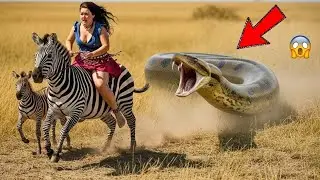 Life Million Years Ago | GIANT ANACONDA ATTACKS ZEBRA FAMILY 😱 | Unbelievable Escape