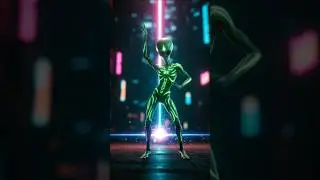 Slow Motion Alien MoveAlien dance #sorts #aivideo #danceshorts #youtubeshorts #ytshortsindia