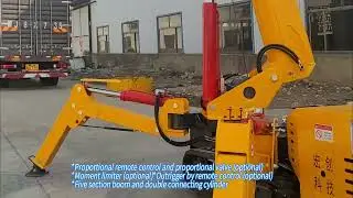 Dostosowany przenośny mały hydrauliczny gąsienicowy składany mini