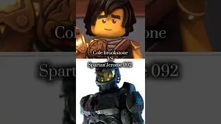 Spartan Jerome 092 vs Cole brookstone #halo #ninjago #spartan