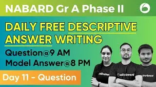 Day 11 Question | Descriptive Answer Writing For NABARD Grade A Phase 2 Preparation | By OB Expert