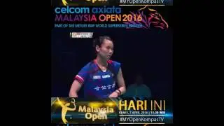 HD Final   Ratchanok Intanon vs Tai Tzu Ying   2016 Malaysia Open Superseries Premier