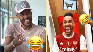 Is Aubameyang the Funniest Footballer ? - Arsenal Funny Dressing Room Moments