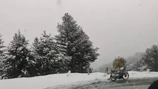 Snowfall 4th January 2022 in Chattar Plain, District Mansehra, Pakistan