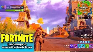 Deal damage to descending Supply Drops in Fortnite Chapter 2 Season 6