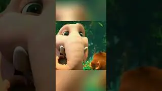 Funny Moment Monkey and trunk 😄🐒                                        #shorts#video#viral#cartoon
