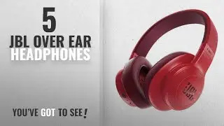 Top 5 JBL Over Ear Headphones [2018]: JBL E55BT Over-Ear Wireless Headphones Red