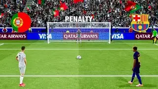 ФК Барселона против Португалии, полная серия пенальти | Матч POR vs FCB | Электронный футбол