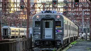 NJ Transit Hoboken Terminal: Railfanning Trains in the Sunset (7/3/22)