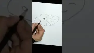 heart balloon drawing | #shorts | How to draw balloon