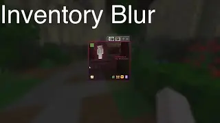 I made INVENTORY BLUR For Minecraft Bedrock… | Minecraft Bedrock Modding