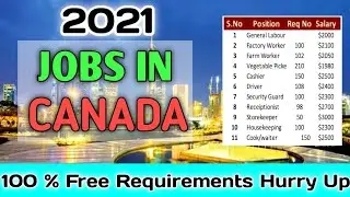 Jobs In Canada 🇨🇦 2021 &brvbar;&brvbar; Salary In US $ Dollar &brvbar;&brvbar; Direct Selection &brvbar;&brvbar; Gulf Job Solution