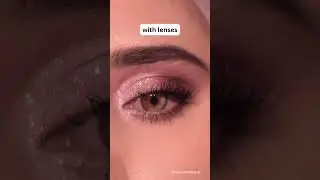 Colored Contacts for Dark Eyes Before and After