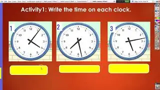 Telling time to the nearest minute