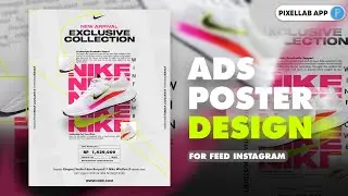 Advertising Poster Design for Instagram Feed | PixelLab App