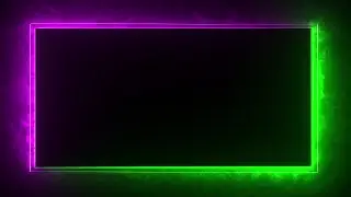 Glowing Frame Black Screen | frames template video #33