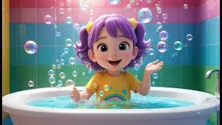 Splish, Splash, A Rainbow Bath Rhyme Song | Popular Nursery Rhyme | Educational Kids Songs
