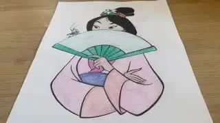 Coloring ★ Disney Princess Mulan & Cri- Kee