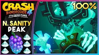 N. SANITY PEAK N.VERTED - HIDDEN GEM! ALL GEMS! - Crash Bandicoot 4: It's About Time