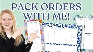 Pack Orders with Me LIVE! New Stationery Release Day