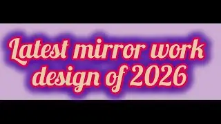 Latest mirror work design/ beautiful and simple dresses 