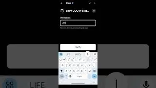 Blum COO @Blockchain life | Blum Verify Code #blum #code #mancer #task #verify #quest