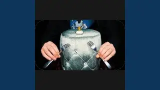Asmr Pouffe Tapping, Brushing and Forking, No Talking, Pt. 2