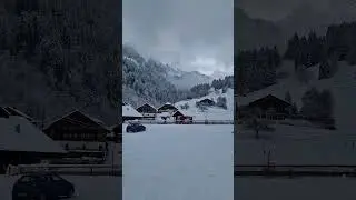Switzerland Jaun🇨🇭 #Jaun #switzerland #viral #shorts #nature #winter #schneefall #top #suisse