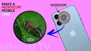 DIY How To Make MICROSCOPE MOBILE lens at home,Mobile life hack