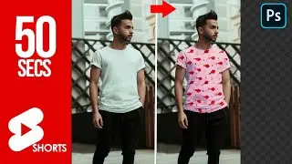 Add any pattern to clothes Photoshop #shorts