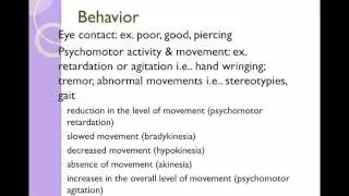 Mental Status Exam-Part 1