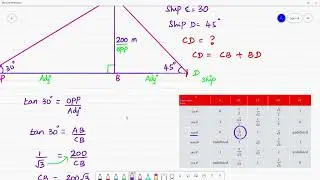 Class 10 TN  Maths 6. Trigonometry  Example 6.21  Two ships are sailing in the sea on either sides