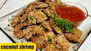Caribbean coconut shrimp 🍤, so delicious and crispy, secret recipe revealed, a must try recipe 😋