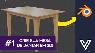 Blender 2.80 basico#1 Modelando uma mesa em 3D