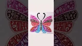 Butterfly Mandala Art Tutorial 🦋 #mandalaart ,#drawing ,#dlystream  #beautiful #butterfly #trending