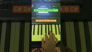 C sharp Minor scale piano lesson #piano #shorts