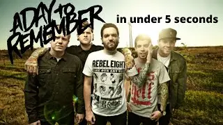 A Day To Remember in under 5 seconds #shorts